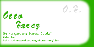 otto harcz business card